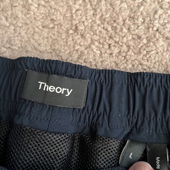 Theory Cosmos Simulate Lined Swim Trunks Navy Blue 6” - Picture 4 of 8